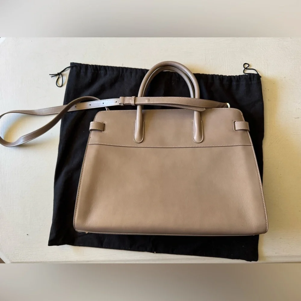 EUC Cuyana Work Satchel in Clay Smooth Leather